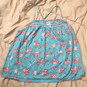 Floral tank top size Large